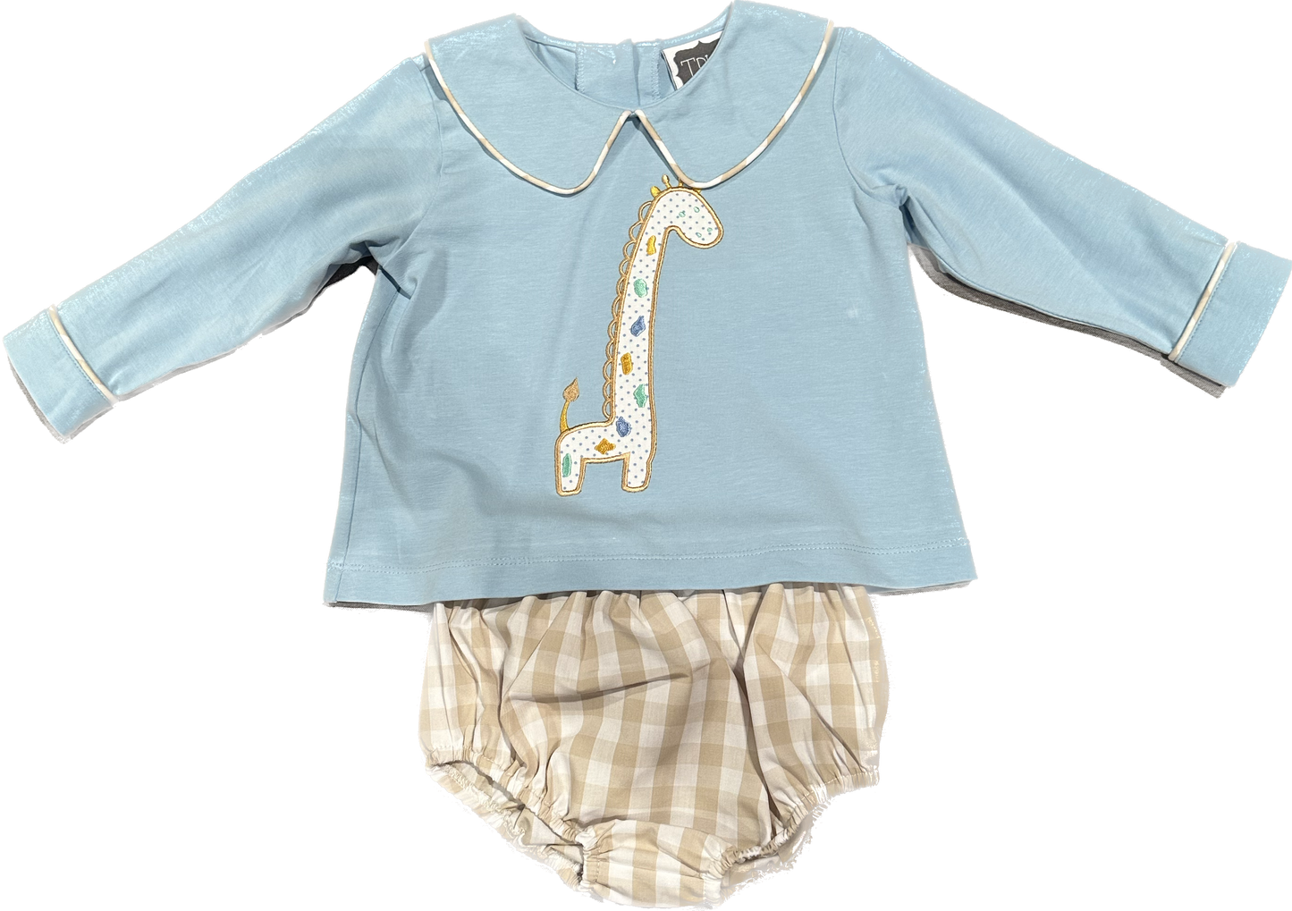 Giraffe Boys Bloomer Set