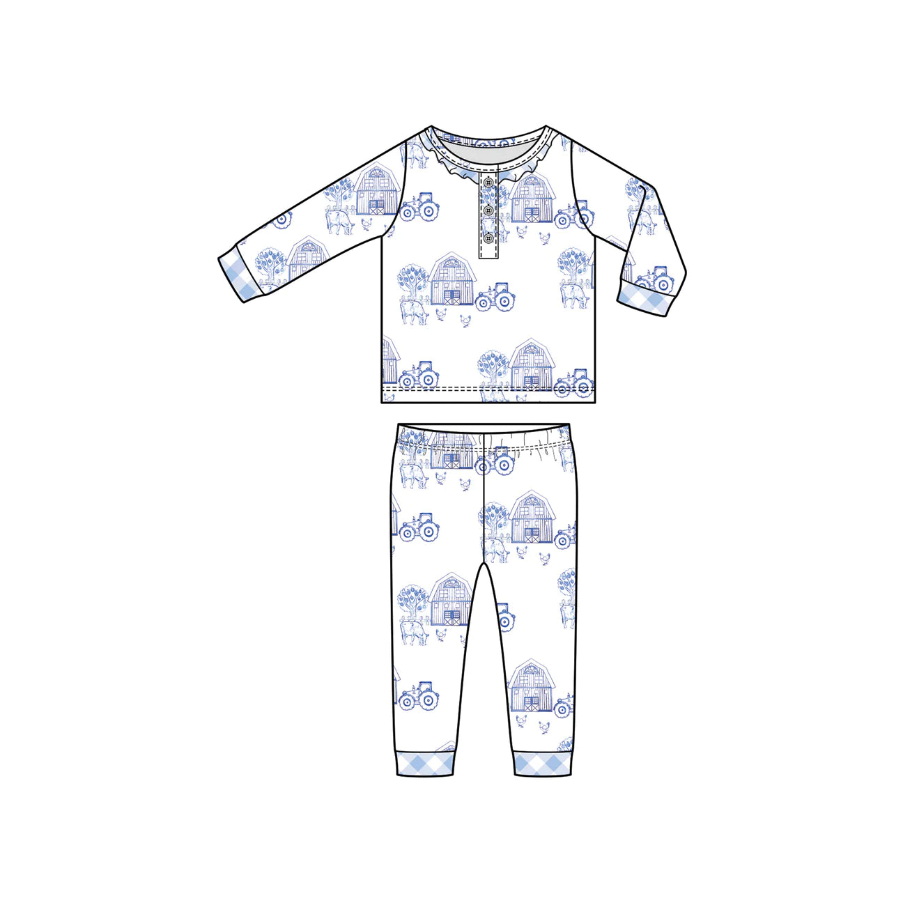 Girls Fairytale Farm PJ Set