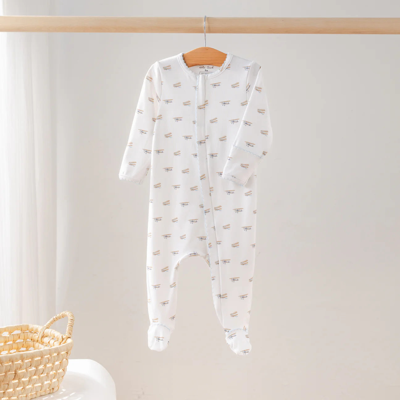 Just Plane Cute Organic Zip PJ