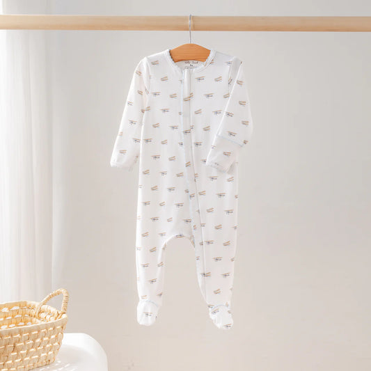 Just Plane Cute Organic Zip PJ