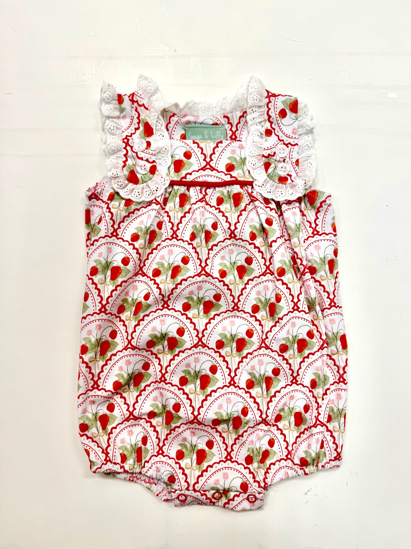 Strawberries Eyelet Bubble