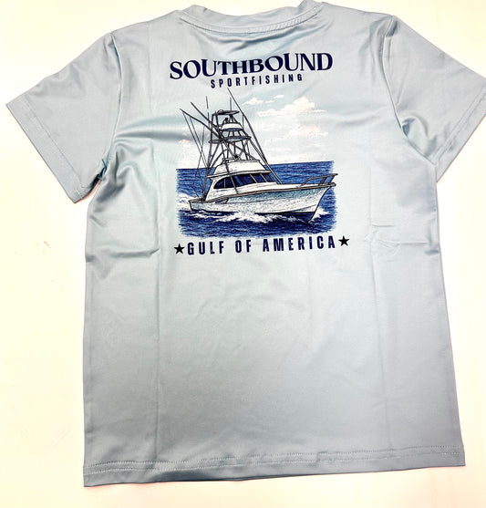 America Fishing Boat Perf Tee