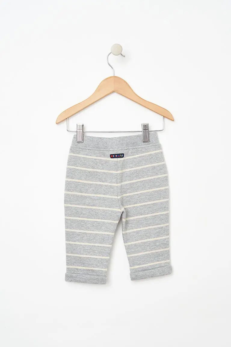 Grey Strip Pants