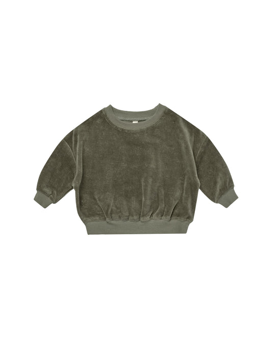 Velour Forest Relaxed Sweatshirt