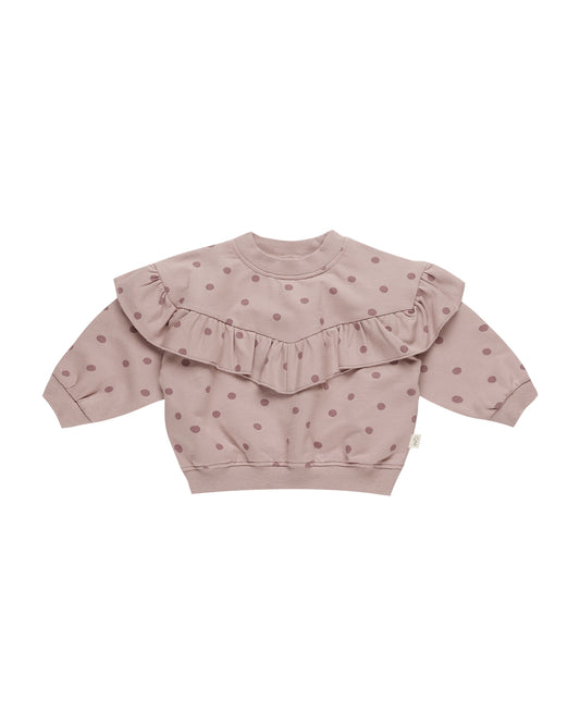 Polka Dots Ruffle Sweatshirt/Pant