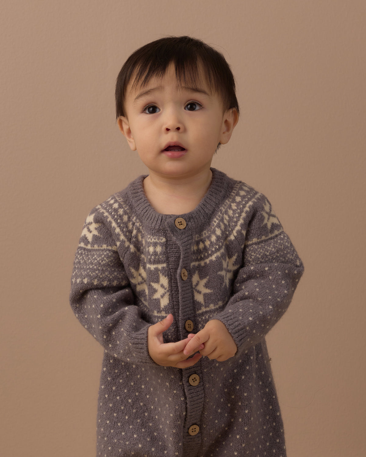 Slate Fair Isle Romper