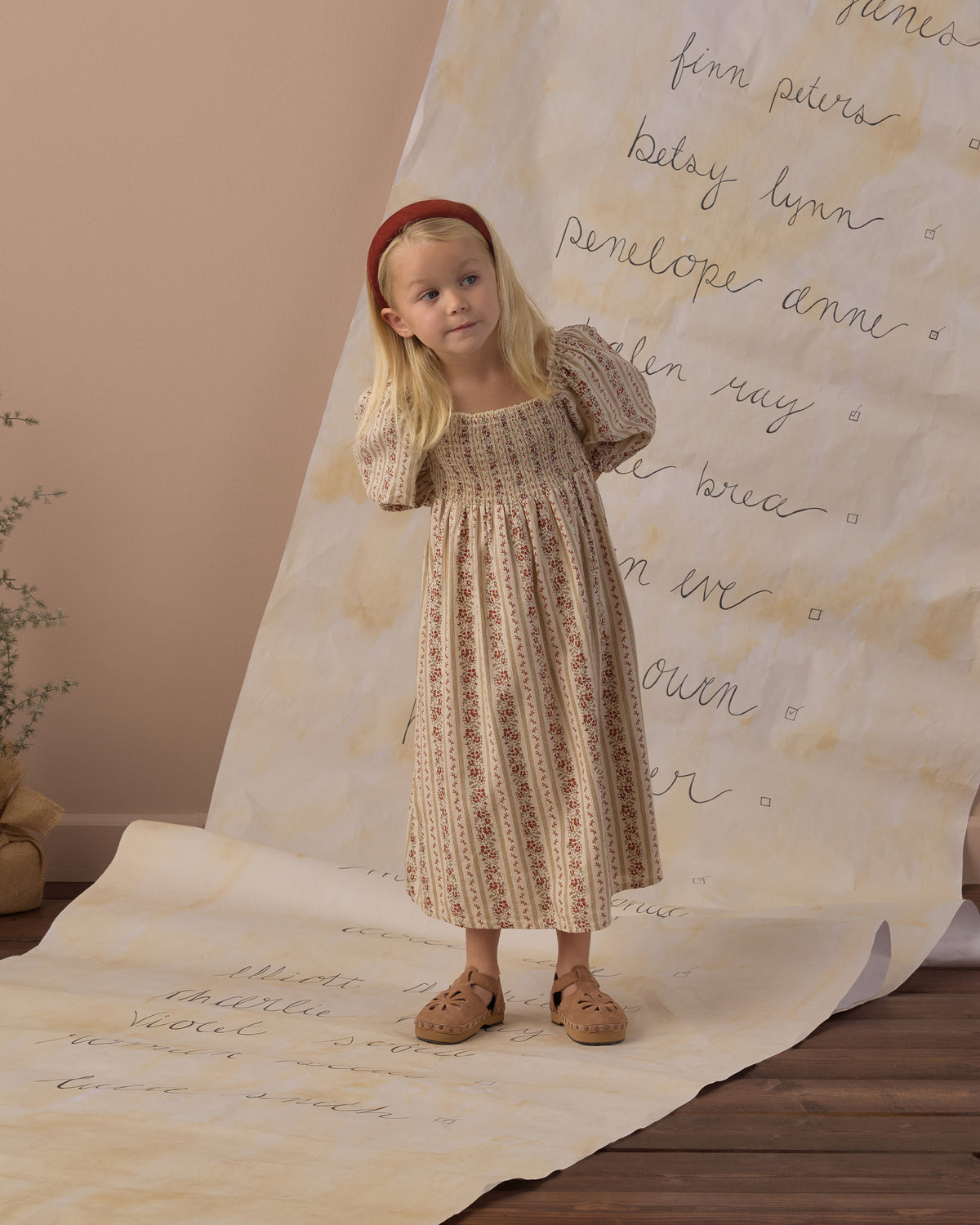 Della Dress Floral Stripe