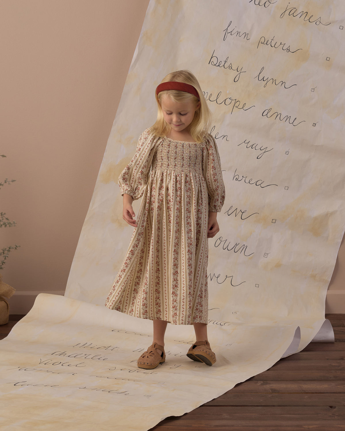 Della Dress Floral Stripe