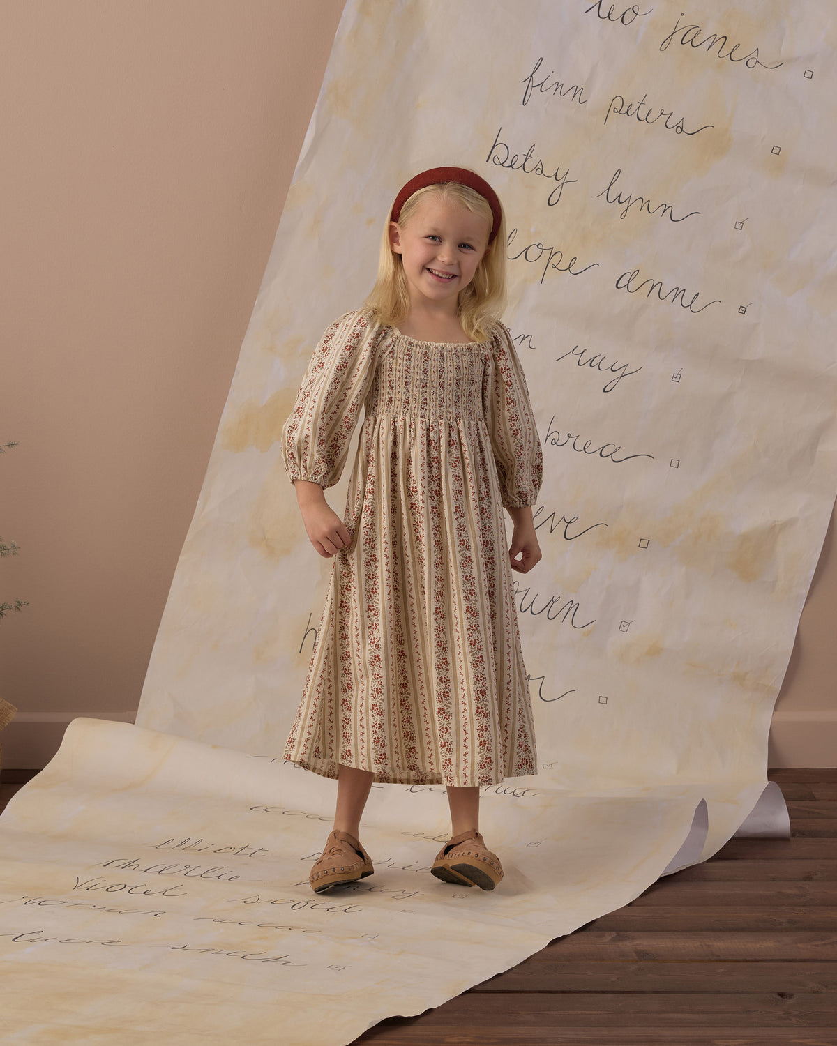 Della Dress Floral Stripe