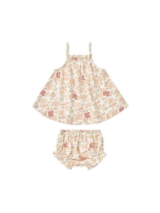 Pink Floral Swing Top & Bloomer