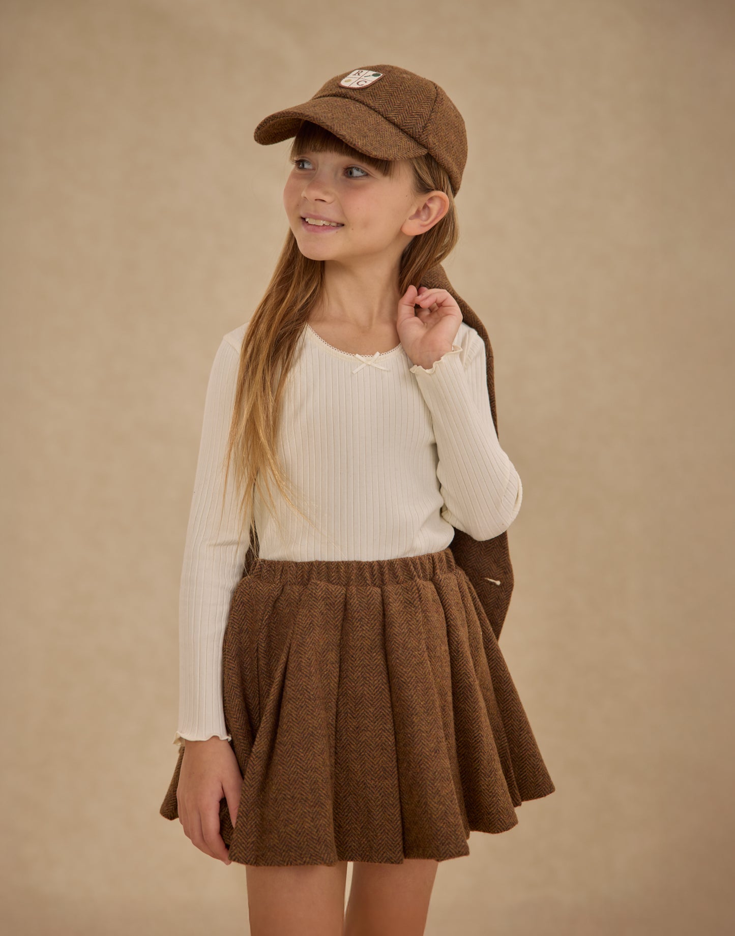 Rustic Plaid Pleated Skirt