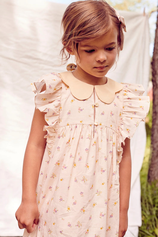 Tiny Flowers Collared Dress