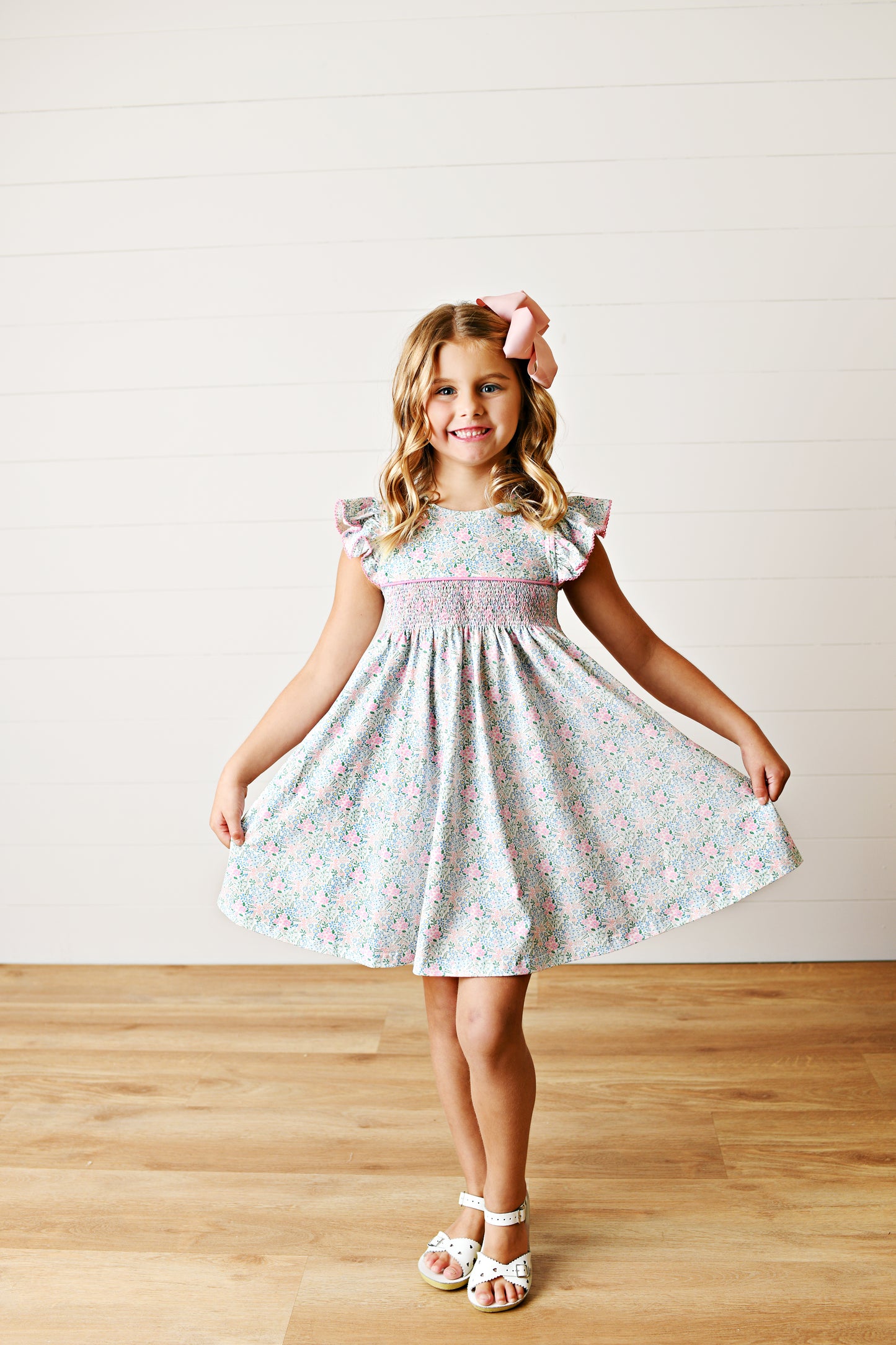 Blue Smock Dress