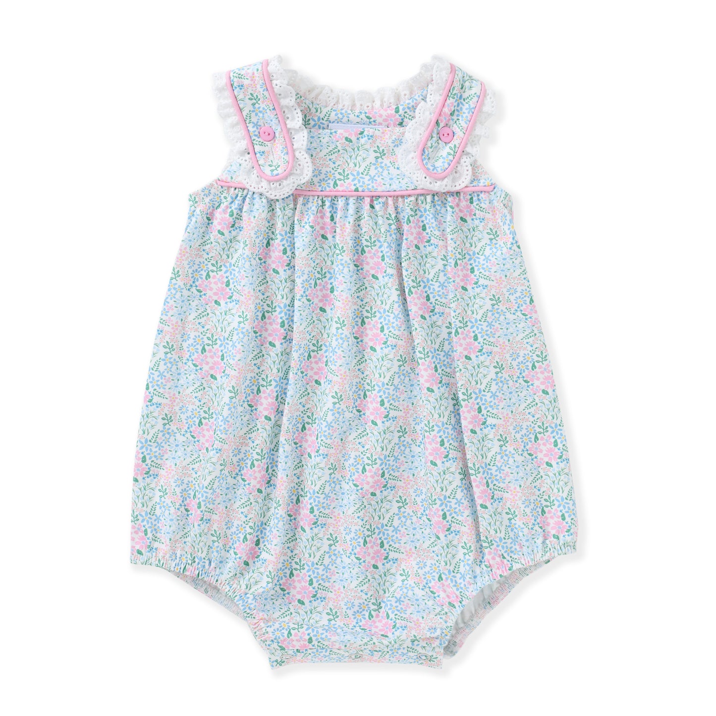 Floral Eyelet Trim Bubble
