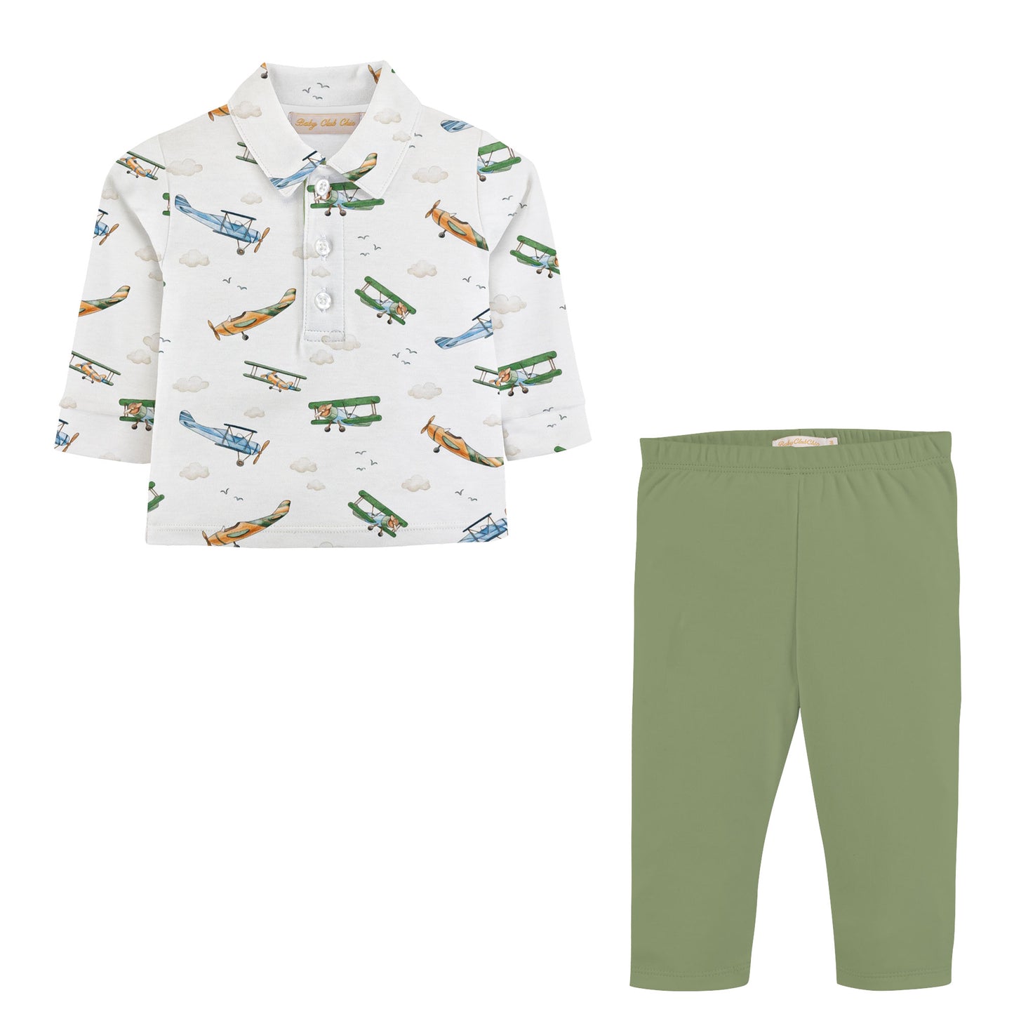 Airplanes Tee & Pant Pima Set