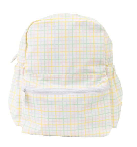 Multi Windowpane Small Backpack