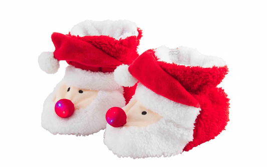 Santa Light Up Slippers