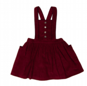 Burgundy Leila Cord Dress