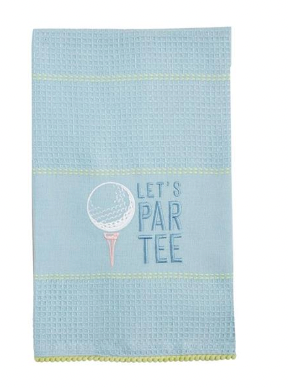 Lets Par Tee Golf Waffle Towel