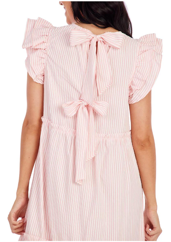 Pink Bardot Maxi Dress