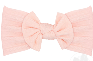 Cable Knit Nylon Bowtie Headband