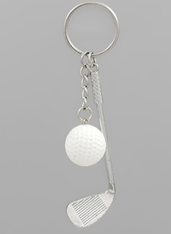 Golf Club & Ball Keychain