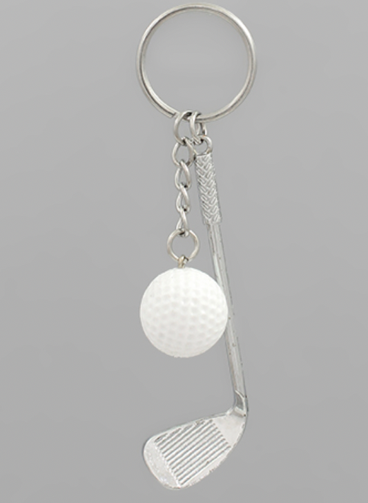 Golf Club & Ball Keychain