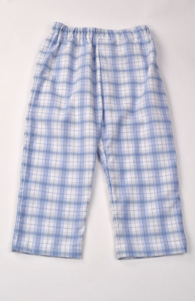 Blue Tan Plaid Pants