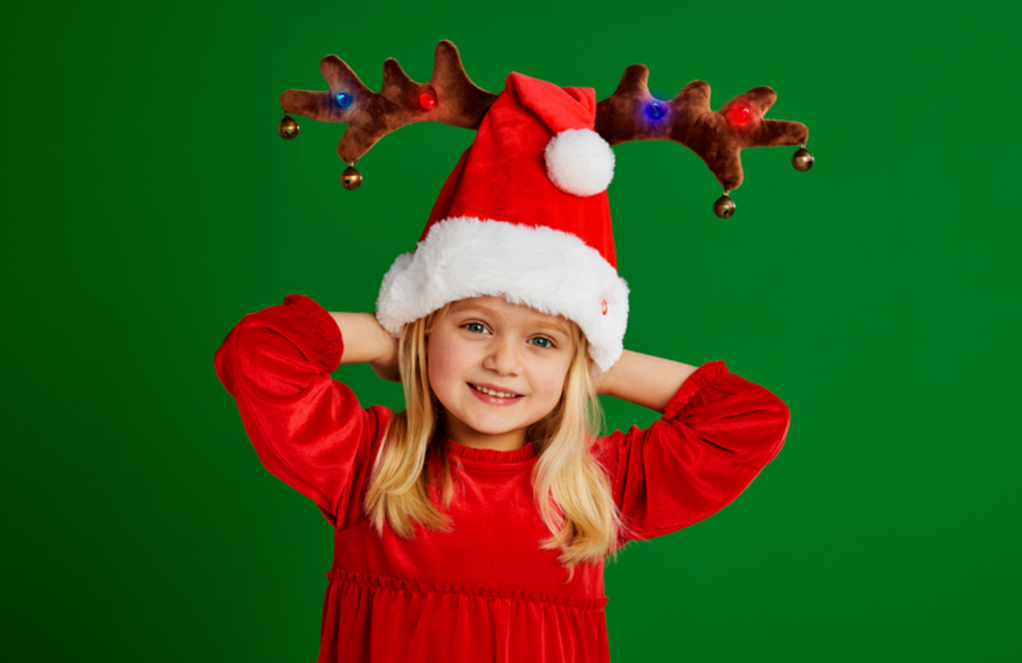 Singing Santa Deer Hat