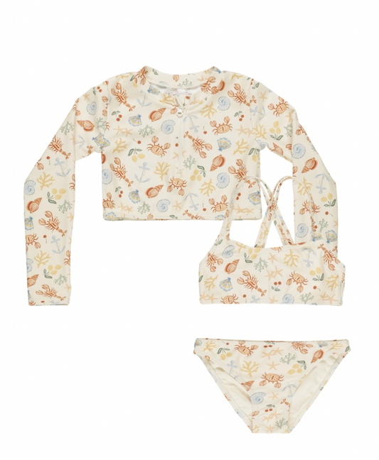 Natural Rashguard Set