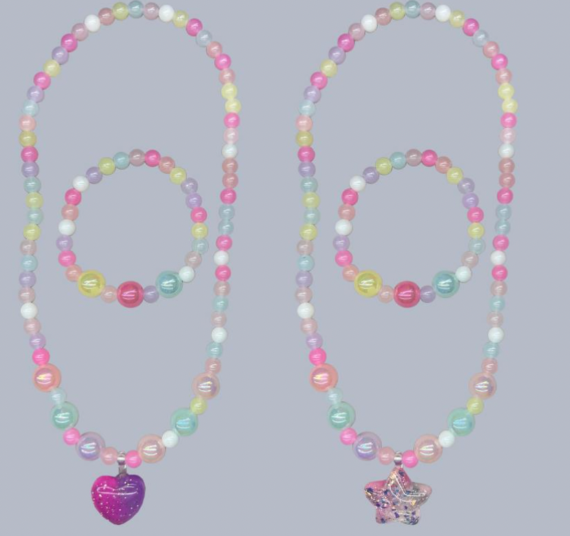 Kiddie Necklace-Bracelet Sets