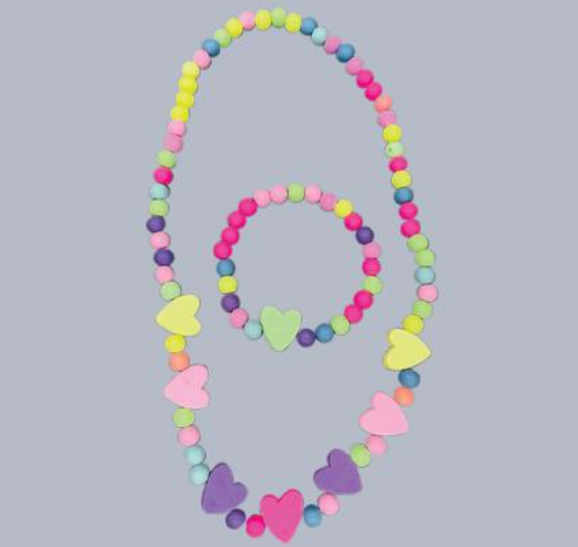 Heart Multi Neck & Bracelet Set