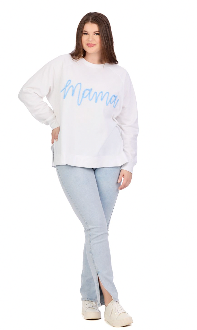 Blue Mama Sparkle Sweatshirt