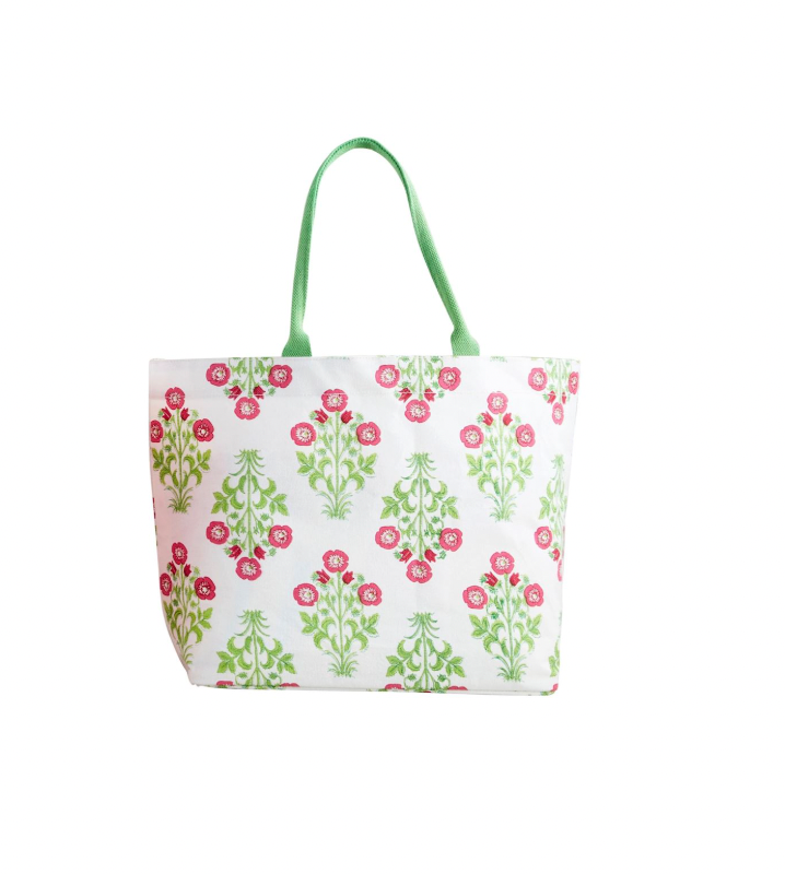 Green Block Tote