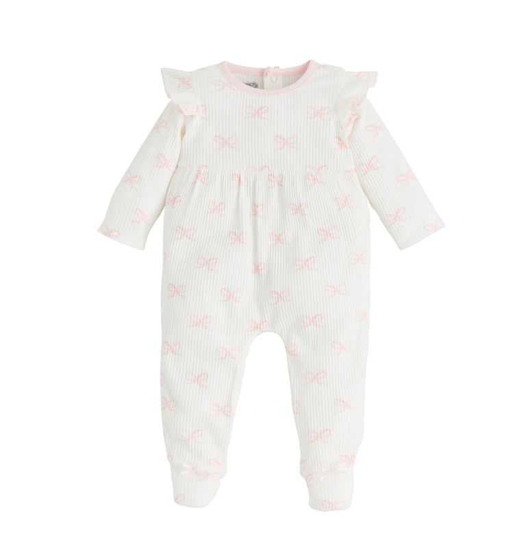 Bow Print Footie