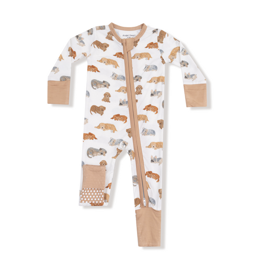 Napping Puppies 2way Zip Romper