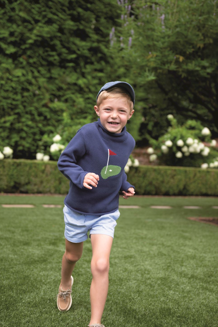 Navy Golf Rollneck Sweater