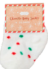 Christmas Chenille Socks