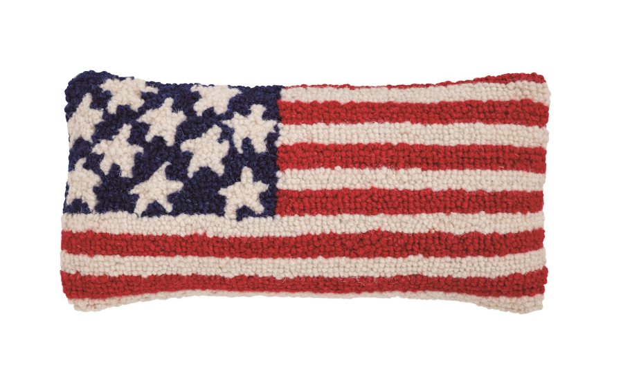 Flag Hook Wool Pillow