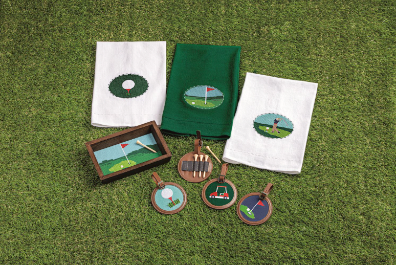 Golf NeedlePoint Tray