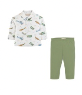 Airplanes Tee & Pant Pima Set