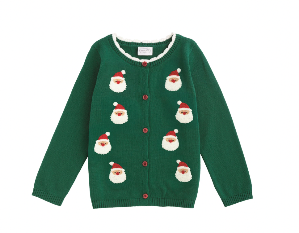 Green Santa Cardigan