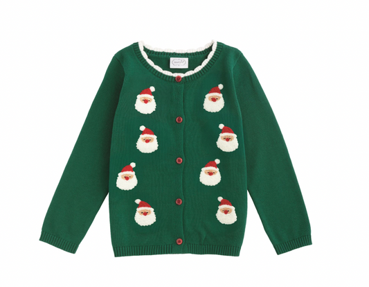 Green Santa Cardigan