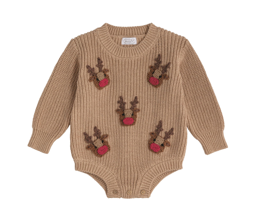 Scattered Reindeer Sweater Bubble