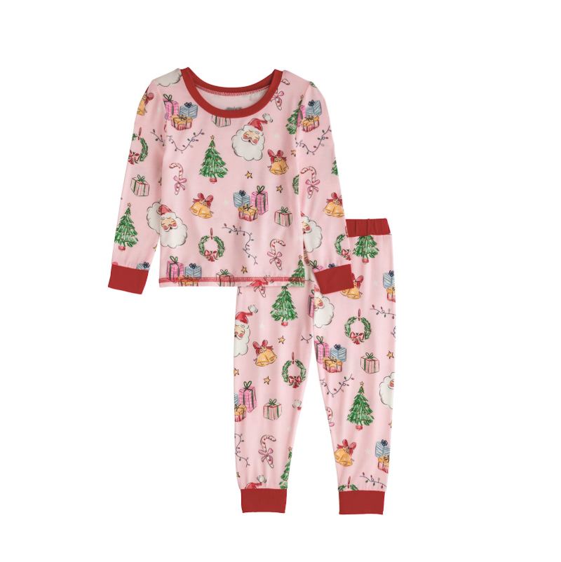Pink Christmas Pj Set