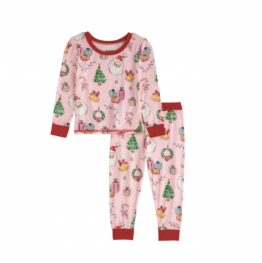 Pink Christmas Pj Set