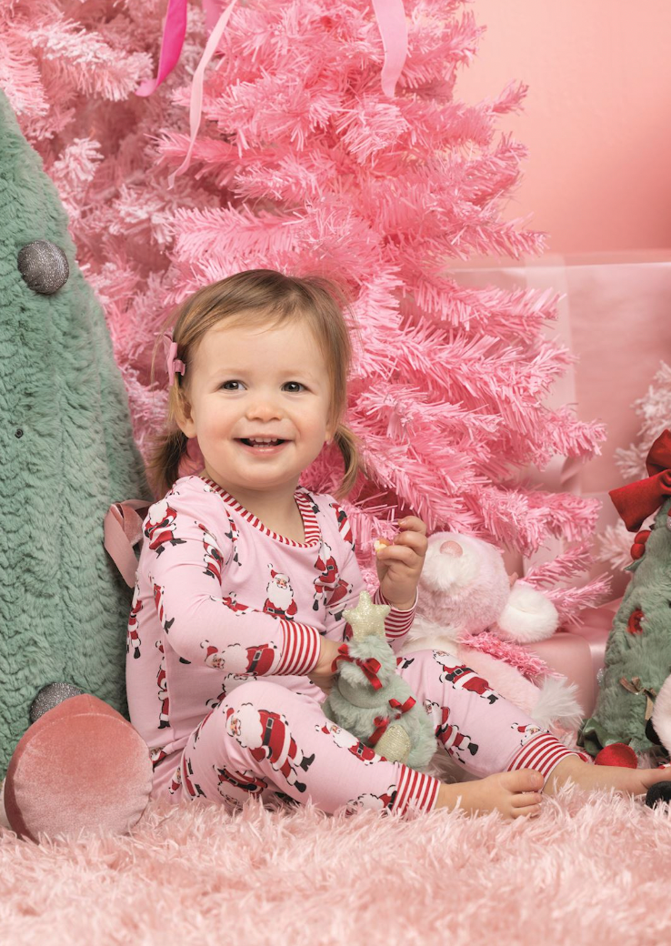 Pink Christmas Pj Set