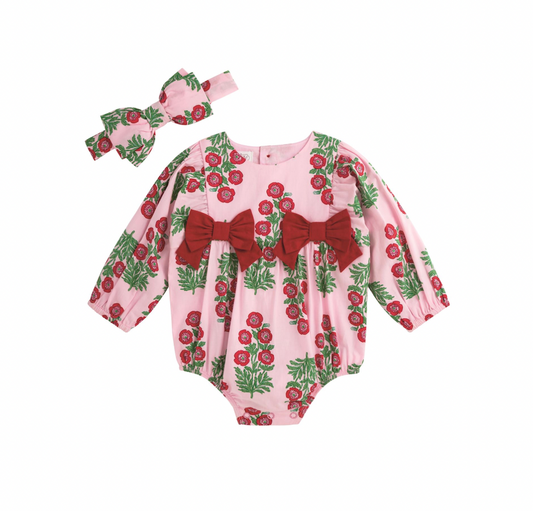 Christmas Block Bubble/Headband Set