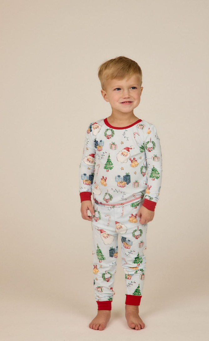 Blue Christmas Pj Set