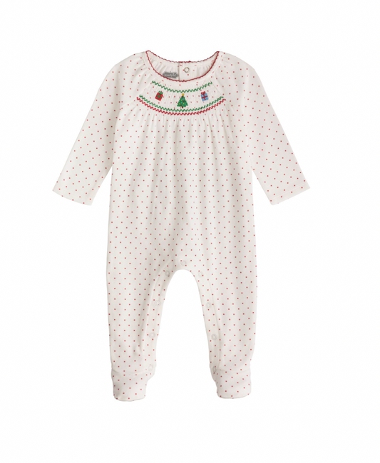 Christmas Smocked Sleeper